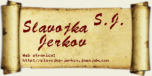 Slavojka Jerkov vizit kartica